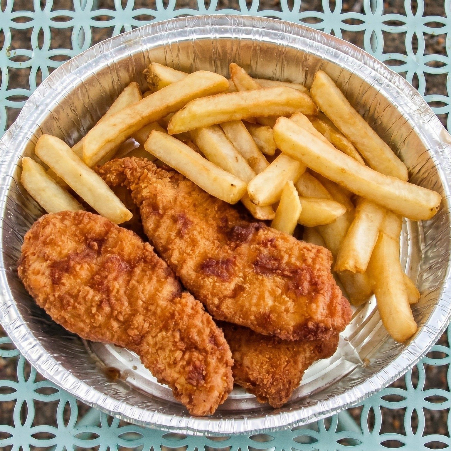 Chicken Fingers & French Fries Platter.